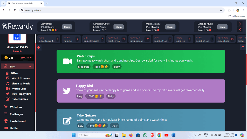 rewardy make money online 2024